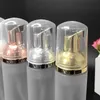 50ml Reisschuimflessen Frosted Plastic Schuimflessen met Goud/Zilveren Pomp Handwas Zeep Mousse Crème Dispenser Borrelende Fles BPA Ouvj