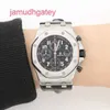 Ap Swiss Relógio De Luxo Royal Oak Offshore Vampiro Placa Preta Relógio Mecânico Automático Masculino 26470st Oo A101cr.01