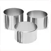 Baking Moulds Stainless Steel Round Telescopic Mousse Ring 16-30cm Adjustable Stretch Heightened Baking Mold Cake Ring 6/8/10/15cm High 230421