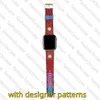 Designer Top WatchBands Straps For Apple Watch Band 45mm 42mm 38mm 40mm 44mm 49mm IWATCH 7 1 2 3 4 5 6 Series Band Armband Armband Print Watchband
