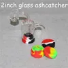 Acessórios para fumantes Recupela de vidro Catcher Ash Catchers Make Hands com pregos de quartzo de 4 mm e recipientes de silicone para Dab Rig Bong