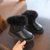 Boots Solid Color British Style Girls Casual Plush Winter Soft Baby Short Childrens Shoes Direct 231122