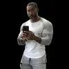 Camisetas para hombres Hombres Gimnasio Fitness Camiseta Algodón Mantón Manga Camisas Culturismo Slim Fit Entrenamiento Patchwork Casual Flaco Tee Tops Ropa Masculina J231121