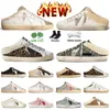 2024 Top Designer Ball golden Sabots Slippers Shoes Luxury Women Mens Platform Super stars Dirty Old Sneakers in nappa leather Suede Fur Slides Loafers Trainers