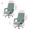 Elastik Ofis Sandalyesi Boss Asansör Bilgisayar Masası Kapakları Kolçak Çıkarılabilir Funda Silla Escritorio 220222311n