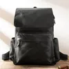 Backpack Men's Bag Men Leather Distressed Retro British Casual Male Travel Computer Crazy Horse Cow