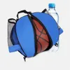 Balls Outdoor Sports Shoulder Soccer Ball Bags for Training Equipment Storage Mesh Side Two way Open Bag Volleyball BasketballBag 231122