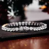 Gepasseerde diamant tester Tennis Bracelet VVS Moissanite Diamond PAVE Zet vaste tennisketen in 925 Sterling Silver