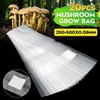 20pcs 250x500mm pvc mantar yetiştirme çantası yumurtlama torbası substrat yüksek sıcaklığa dayanıklı ön mühürlenebilir bahçe malzemeleri ekim torbaları 21342g