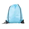 Outdoor Bags Polyester Drawstring Storage Bag Replacement Solid Color Dual Strap Heavy Duty Sports Backpack Pouch Accessories