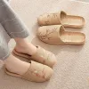 Zapatos para el hogar Zapatillas de lino Suihyung Embroiler, zapatos para el hogar de verano para mujer, tobogán interior antideslizante, tobogán plegable para mujer 230606
