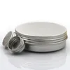 Conteneurs vides de baume à lèvres en aluminium, pots de crème cosmétique, bouteille de pot artisanal en étain 5 10 15 30 50 100g Hnavr