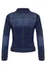 Vestes pour femmes automne et hiver coupe courte moto élastique denim veste top manteau femmes filles jeans à la mode jean stretch