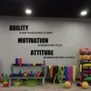 Gym Wall Decals Affisch Motivational Fitness Citat Wall Stickers - förmåga Motivation Attityd Gym Dekor2633