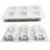 Moldes para hornear 6 Cavidad Forma de nubes cuadradas Molde de silicona Molde de pastel de burbujas 3D Pan para hornear Moldes de mousse Postre Herramientas de decoración de pasteles 230421