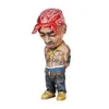 Decoratieve objecten Figurines Mini Resin ornamenten Hip Hop grappige rapper bro beeldje set voor huis binnensoor buiten decoraties feest dhzwd dhzwd