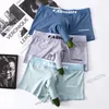 Underpants 3Pcs/Lot Men's Underwear Solid Color U Convex Separated Boxers Breathable Open Gun Bullet Separation Man Panties 2023 New Y23