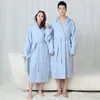 Women's Sleepwear Autumn Lovers Hooded Robe Cotton Waffle For Men And Women Winter Warm Bathrobe Sleeprobe Arrival Homewear