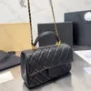 borse a doppia patta borse a catena designer borse a tracolla con caviale con manico spalla della signora borsa a catena in oro designer borsa in pelle moda donna borse di lusso