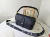 5AA Qualidade 2023 nova Moda Famosa Designer Bolsa de Ombro Preto Couro Genuíno Corrente Bolsa Tote Corpo Cruz Cor Pura Feminino Bolsa Feminina