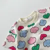 Clothing Sets MILANCEL Baby Suit Cute Print Toddler Set Short Sleeve Tees and Shorts 2Pcs Korean Infant Clothes 230422
