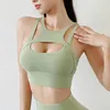 Racing Jackets Fitness Sports Bra Gym Woman Sexy Hollow Push Up High Impact Shockproof Underwear Naked Crop Top Mujer Workout Women'S Yoga