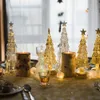 Christmas Decorations Glass LED Night Lights Luminous Decoration Home Living Room el Table Bedside Desktop Atmosphere Decorative Ornament 231121