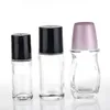 30ml 50ml Clear Glass Roll On Bottle Essential Oil Perfume Bottle Travel Dispenser Bottle Glass Roller Ball PP Cap Rmrdm