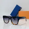 Lunettes de soleil rondes de luxe pour femmes, jambes de lettres incrustées de mode, haute qualité, grande monture, couleur changeante, résistantes aux UV400, 7 couleurs disponibles Z1647W