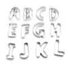 Backformen Große Größe 26 Englische Buchstaben Alphabet Ausstechformen Set Geschenkpaket Fondant Kuchenform Edelstahl DIY Keks Backwerkzeug 230421