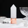 4 in 1 Natural Crystal Essential Oil arts Bottle Massage Rolling Eye Cream Scraping Beauty Perfume Bottles with gift box Piqle