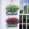 Decoratieve Bloemen 8 stks Lavendel Kunstmatige Bruiloft Plastic Nep Planten Boeket Handleiding DIY Vaas Woondecoratie Accessoires