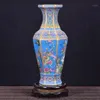 Antique Royal Chinese Porcelain Vase Decorative Flower Vase For Wedding Decoration Pot Jingdezhen Porcelain Christmas Gift1215z