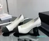 Scarpe eleganti Décolleté da donna Punta tonda Raso in pelle per donna Donna Mary Jane Bling Tacco grosso Ciabatte Mujer