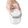 Pots cosmétiques acryliques Pot de crème pour le visage en plastique sans air Bouteille ronde avec collier argenté brillant 15g 30g 50g Fgpco
