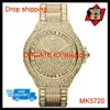 100% 일본 운동 레이디 시계 MK5720 MK5862 MK5869 CAMILLE CRYSTAL ENCRUSTED PAVE DIAL 스테인리스 스틸 2713