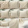 Housse de coussin décorative avec pompon, taie d'oreiller tuftée lombaire marocaine, pour canapé-lit, 45x45, décoration de maison, Cojines