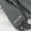 Scarves Luxury Brand 100% Wool Womens Scarf Solid Color Pure Winter Warm Neck Cashmere Shawl 231122