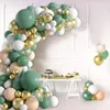 Party Decoration Green Balloon Garland Arch Kit Jungle Safari Baloon Wild One Birthday Decor Kids Baby Shower Latex Ballon Chain Chain Chain