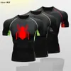 Herren T-Shirts Junge Kompressionsshirts Gym Fitness Jogging Kinder Bodybuilding Sport Top Rashgard Jiu Jitsu MMA Lauftraining Kinder T-Shirt J231121