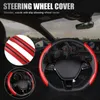 Steering Wheel Covers Universal Car Cover Non-Slip Carbon Fiber Plastic Protection Slip On AccessorieSteering