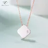 Collier avec pendentif porte-bonheur en or fin et diamant pour femmes, bijoux porte-bonheur, trèfle à quatre feuilles, à la mode, vente en gros, haute qualité