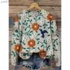 Kadın Sweaters 3D Çiçek Baskı Kazak Kadınlar Gevşek O Boyun Kazak Ladies Uzun Sle Top Sonbahar Moda Moda Günlük Artı Boyutu Fe Giyim 231122