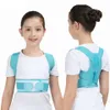 Back Massager Justerbar barn Posture Corrector Support Belt Kids Ortopedic Corset för Spine Lumbal Health 230421