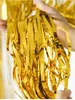 Party Decoration 1 * 1M gold and silver rain silk curtains for party decoration table curtains 231122