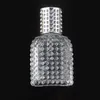 30 ml Essential Oil Parfym Bottle Clear Glass Square Grid Grain Mist Pump Spray Bottle For Travel Perfym Diffuser Wholesale Itokw