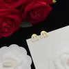 Orecchini a bottone di lusso Orecchini di design Moda donna Gioielli MM Oro 18 carati San Valentino Gioielli da sposa per donna Regali di Natale 8 stili Argento 925 -3