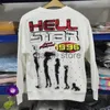 Men's Hoodies Sweatshirts Japan High Street Fashion Anime Design Sense Print Hellstar Hoodies Loose Casual Round Neck Pullovers Men's Women's Clothing J231121