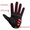 Rockbros Winddichte fietshandschoenen aanraakscherm rijden MTB Bike Bicycle Gloves Thermal Warm Motorcycle Winter Autumn Bike Gloves P0276W