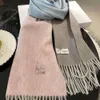 Loewees Scarf High Quality Women Gradual Color Changing Scarf Classic Literary And Artistic Tassel Cashmere Autumn And Winter Scarf Warm And For Men And Women